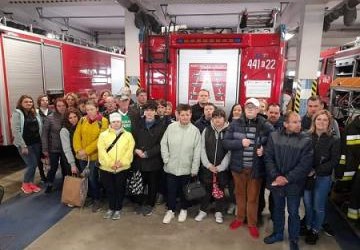 Wizyta w Państwowej Straży Pożarnej i Komendzie Powiatowej Policji w Gorlicach